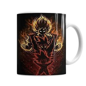 Baskı Dükkanı KB6149 Goku Kaioken Evolution Porselen Kupa Bardak
