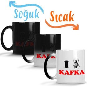 Baskı Dükkanı KB615 Kafka Porselen Kupa Bardak