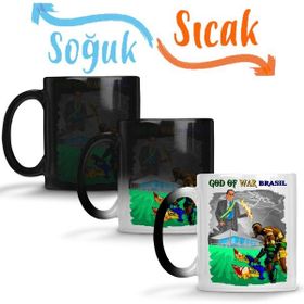 Baskı Dükkanı KB6154 God Of War Brasil Porselen Kupa Bardak