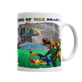 Baskı Dükkanı KB6154 God Of War Brasil Porselen Kupa Bardak