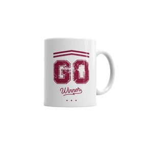 Baskı Dükkanı KB6158 Go Winner Red Porselen Kupa Bardak