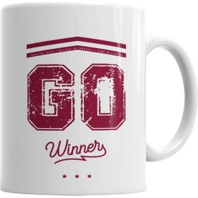 Baskı Dükkanı KB6158 Go Winner Red Porselen Kupa Bardak