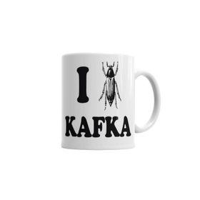 Baskı Dükkanı KB616 Kafka Porselen Kupa Bardak
