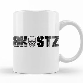 Baskı Dükkanı KB6168 Ghostz Logo Preta 2018 Porselen Kupa Bardak