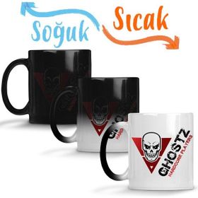 Baskı Dükkanı KB6168 Ghostz Logo Preta 2018 Porselen Kupa Bardak