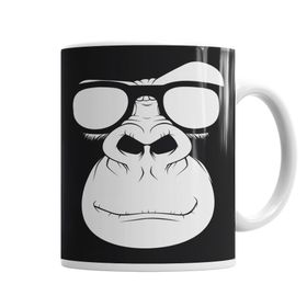 Baskı Dükkanı KB6175 Geek Monkey Porselen Kupa Bardak