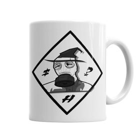 Baskı Dükkanı KB6180 Gas Mask Hermetic Porselen Kupa Bardak