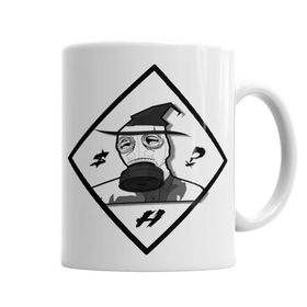 Baskı Dükkanı KB6180 Gas Mask Hermetic Porselen Kupa Bardak