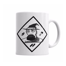 Baskı Dükkanı KB6180 Gas Mask Hermetic Porselen Kupa Bardak