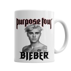 Baskı Dükkanı KB619 Justin Bieber 2 Porselen Kupa Bardak