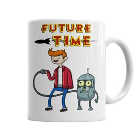 Baskı Dükkanı KB6198 Future Time Porselen Kupa Bardak