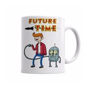 Baskı Dükkanı KB6198 Future Time Porselen Kupa Bardak