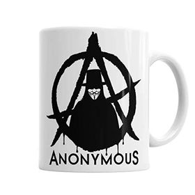 Baskı Dükkanı KB62 Anonymous V For Vendetta Porselen Kupa Bardak