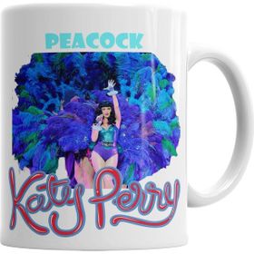 Baskı Dükkanı KB6212 Katy Perry Peacock Porselen Kupa Bardak