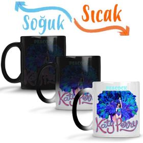 Baskı Dükkanı KB6212 Katy Perry Peacock Porselen Kupa Bardak