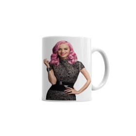 Baskı Dükkanı KB6214 Katy Perry Cabelo Rosa Porselen Kupa Bardak