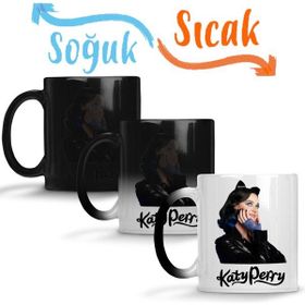 Baskı Dükkanı KB6215 Katy Perry Cat Porselen Kupa Bardak