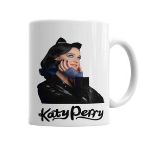 Baskı Dükkanı KB6215 Katy Perry Cat Porselen Kupa Bardak