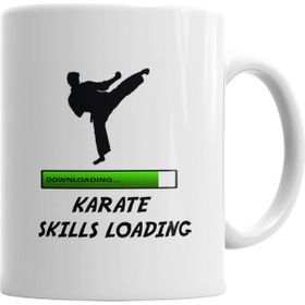 Baskı Dükkanı KB6219 Karate Skills Loading Porselen Kupa Bardak