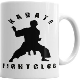 Baskı Dükkanı KB6220 Karate Fight Club Porselen Kupa Bardak