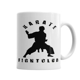Baskı Dükkanı KB6220 Karate Fight Club Porselen Kupa Bardak
