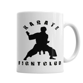 Baskı Dükkanı KB6220 Karate Fight Club Porselen Kupa Bardak
