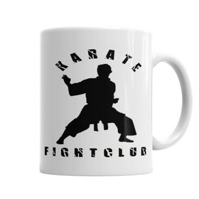 Baskı Dükkanı KB6220 Karate Fight Club Porselen Kupa Bardak