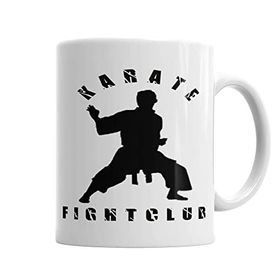 Baskı Dükkanı KB6220 Karate Fight Club Porselen Kupa Bardak