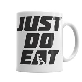 Baskı Dükkanı KB6229 Just Do Eat Porselen Kupa Bardak