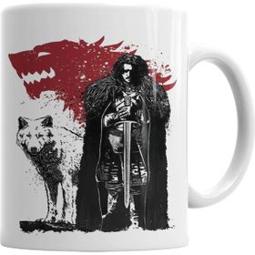 Baskı Dükkanı KB6236 Jon And Ghost Porselen Kupa Bardak