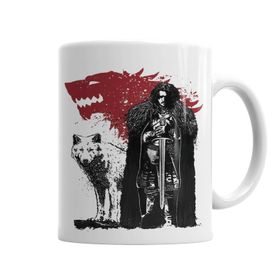 Baskı Dükkanı KB6236 Jon And Ghost Porselen Kupa Bardak