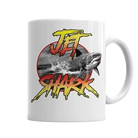 Baskı Dükkanı KB6244 Jet Shark Porselen Kupa Bardak