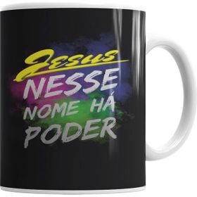 Baskı Dükkanı KB6246 Jesus Neste Nome Ha Poder Porselen Kupa Bardak