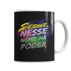 Baskı Dükkanı KB6246 Jesus Neste Nome Ha Poder Porselen Kupa Bardak