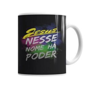 Baskı Dükkanı KB6246 Jesus Neste Nome Ha Poder Porselen Kupa Bardak
