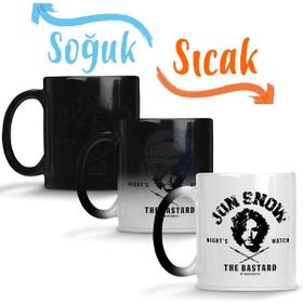 Baskı Dükkanı KB625 Jon Snow Night Watch Porselen Kupa Bardak