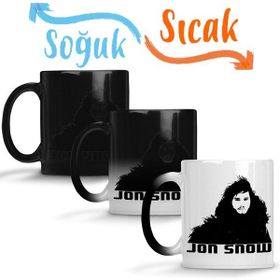 Baskı Dükkanı KB625 Jon Snow Night Watch Porselen Kupa Bardak