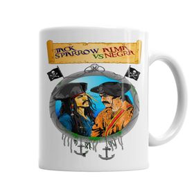 Baskı Dükkanı KB6256 Jack Sparrow Vs Alma Negra Porselen Kupa Bardak