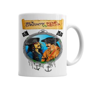 Baskı Dükkanı KB6256 Jack Sparrow Vs Alma Negra Porselen Kupa Bardak