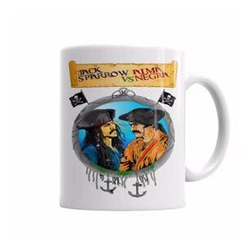 Baskı Dükkanı KB6256 Jack Sparrow Vs Alma Negra Porselen Kupa Bardak