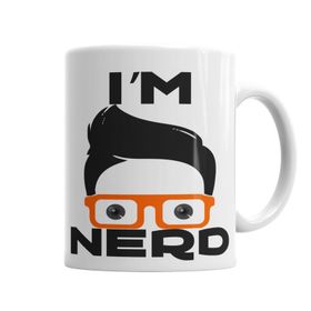 Baskı Dükkanı KB6274 Im Nerd Porselen Kupa Bardak