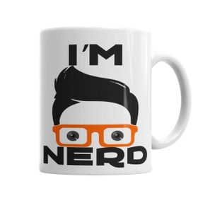 Baskı Dükkanı KB6274 Im Nerd Porselen Kupa Bardak