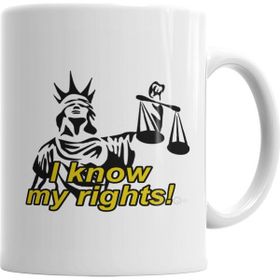 Baskı Dükkanı KB6283 I Know My Rights! Porselen Kupa Bardak