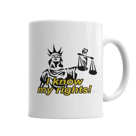 Baskı Dükkanı KB6283 I Know My Rights! Porselen Kupa Bardak