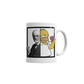 Baskı Dükkanı KB6296 Homer Freud Porselen Kupa Bardak
