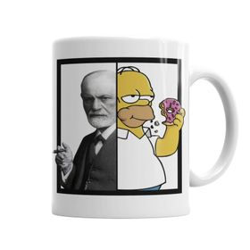 Baskı Dükkanı KB6296 Homer Freud Porselen Kupa Bardak