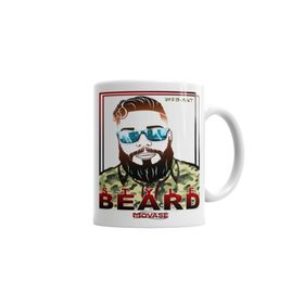 Baskı Dükkanı KB6303 M1 Style Beard Porselen Kupa Bardak