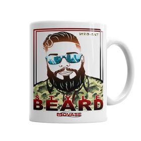Baskı Dükkanı KB6303 M1 Style Beard Porselen Kupa Bardak