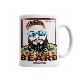 Baskı Dükkanı KB6303 M1 Style Beard Porselen Kupa Bardak