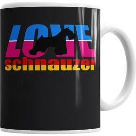 Baskı Dükkanı KB6316 Love Schnauzer Porselen Kupa Bardak
